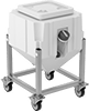 Mobile Small Parts Bins with Vacuum Port