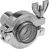 High-Vacuum Sights for Quick-Clamp Fittings